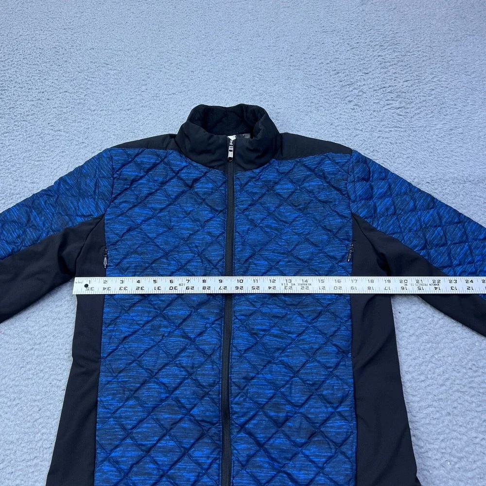 Lululemon Jacket Mens M‎ Quilted Goose Down Blue Black Lightweight Puffer